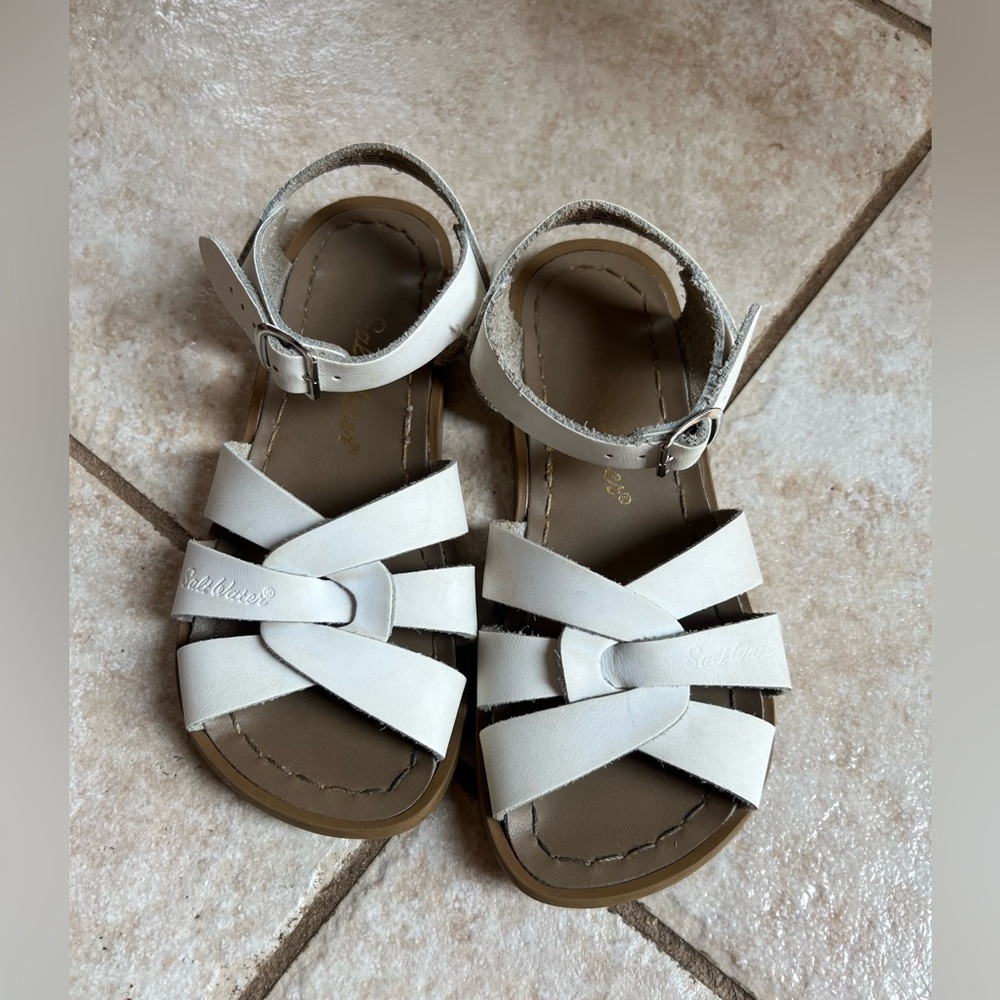 Size 13 White Salt Water Sandal